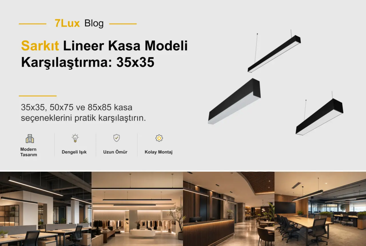 Sarkıt Lineer Kasa Modeli Karşılaştırma: 35x35, 50x75 ve 85x85 Seçenekleri