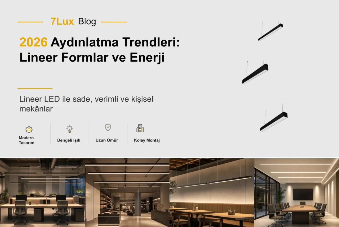 2026 Aydınlatma Trendleri: Lineer Formlar ve Enerji Verimli LED Tasarımlar