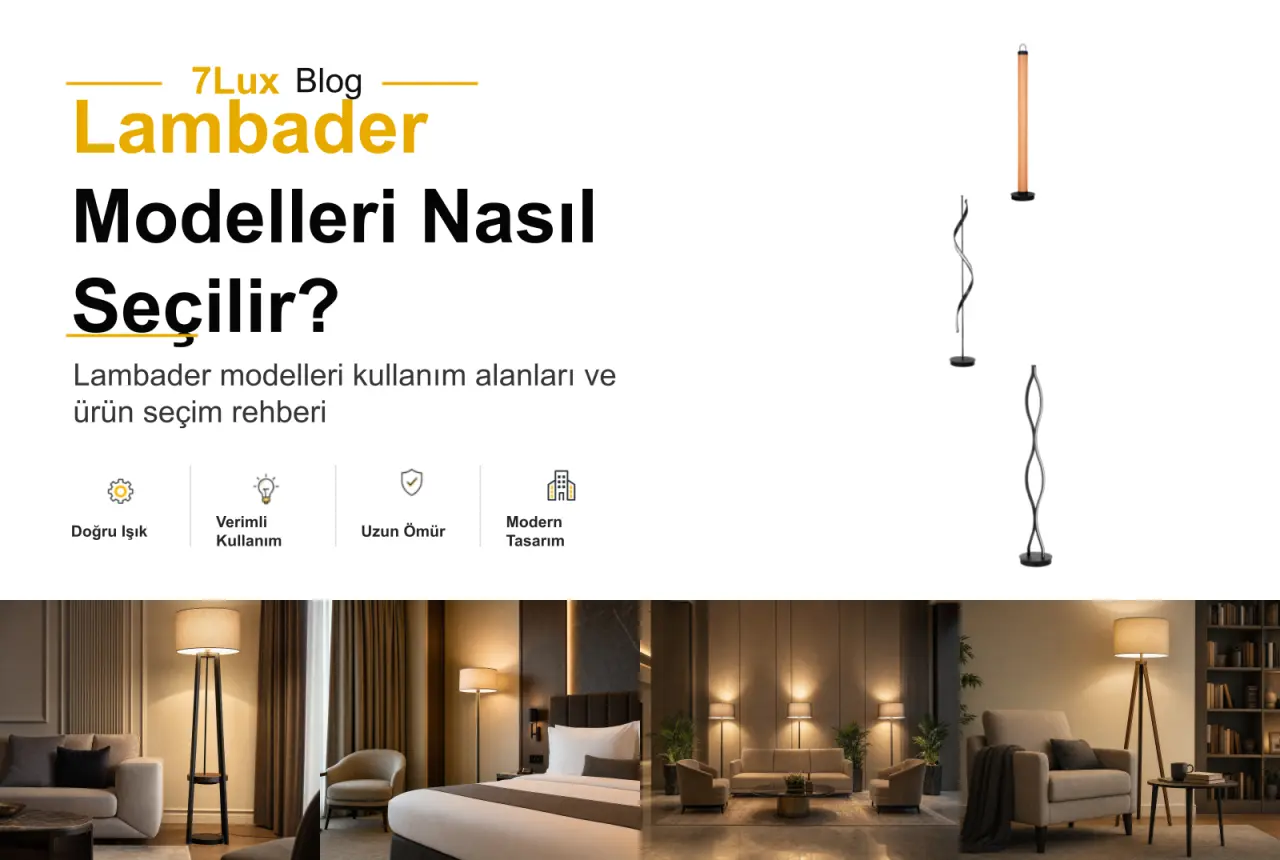 Lambader Modelleri Nasıl Seçilir? Salon ve Okuma Köşesi İçin Kullanım Rehberi
