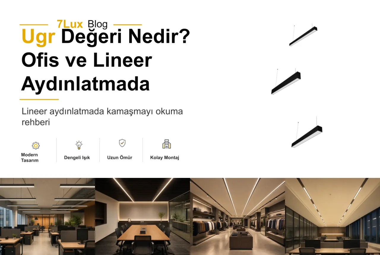 UGR Değeri Nedir? Ofis ve Lineer Aydınlatmada Kamaşma Nasıl Okunur?