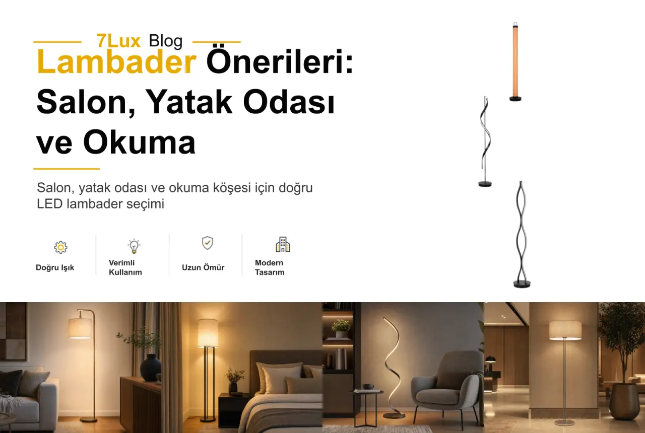 Lambader Önerileri: Salon, Yatak Odası ve Okuma Köşesi İçin Seçim Rehberi