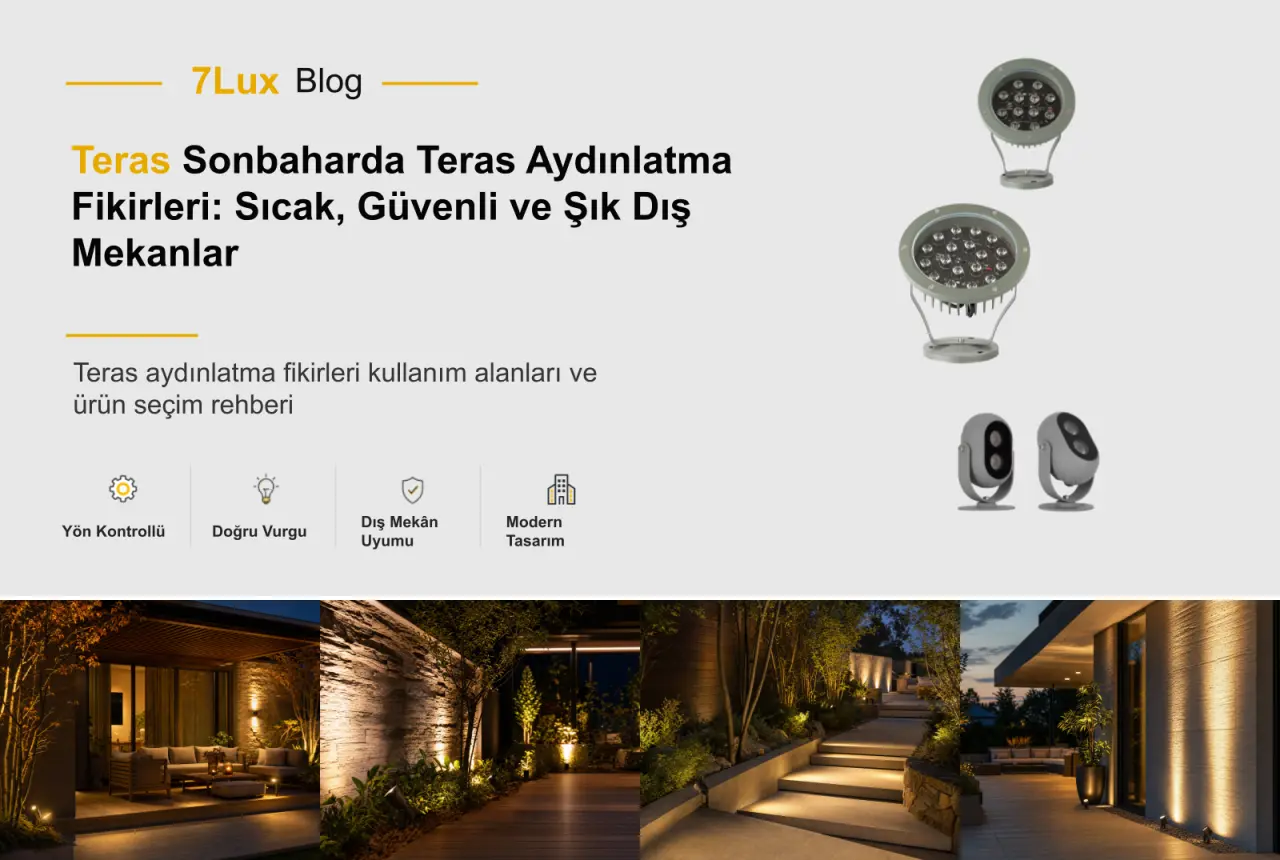 Sonbaharda Teras Aydınlatma Fikirleri: Sıcak, Güvenli ve Şık Dış Mekânlar
