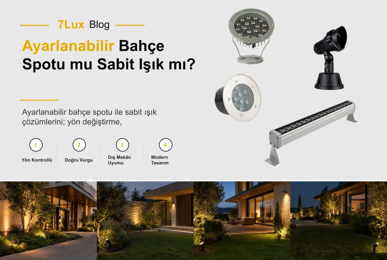 Ayarlanabilir Bahçe Spotu mu Sabit Işık mı? Yön Kontrolü