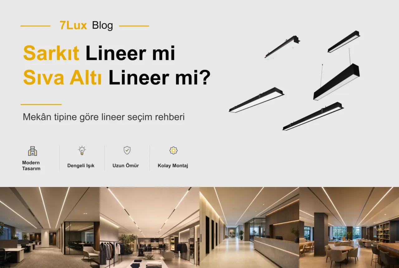 Sarkıt Lineer mi Sıva Altı Lineer mi? Mekân Tipine Göre Uygulama Farkları