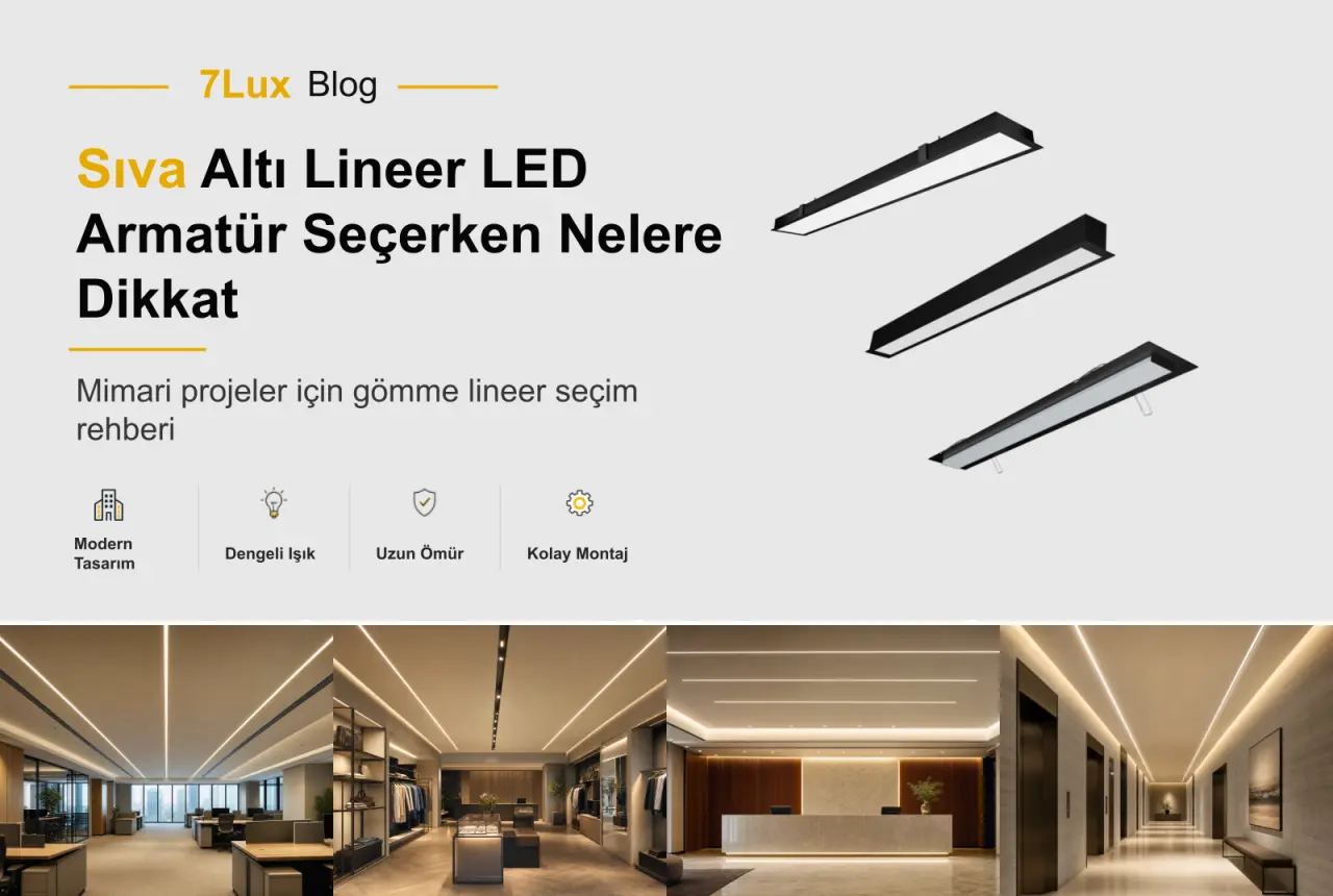 Sıva Altı Lineer LED Armatür Seçerken Nelere Dikkat Edilmeli?