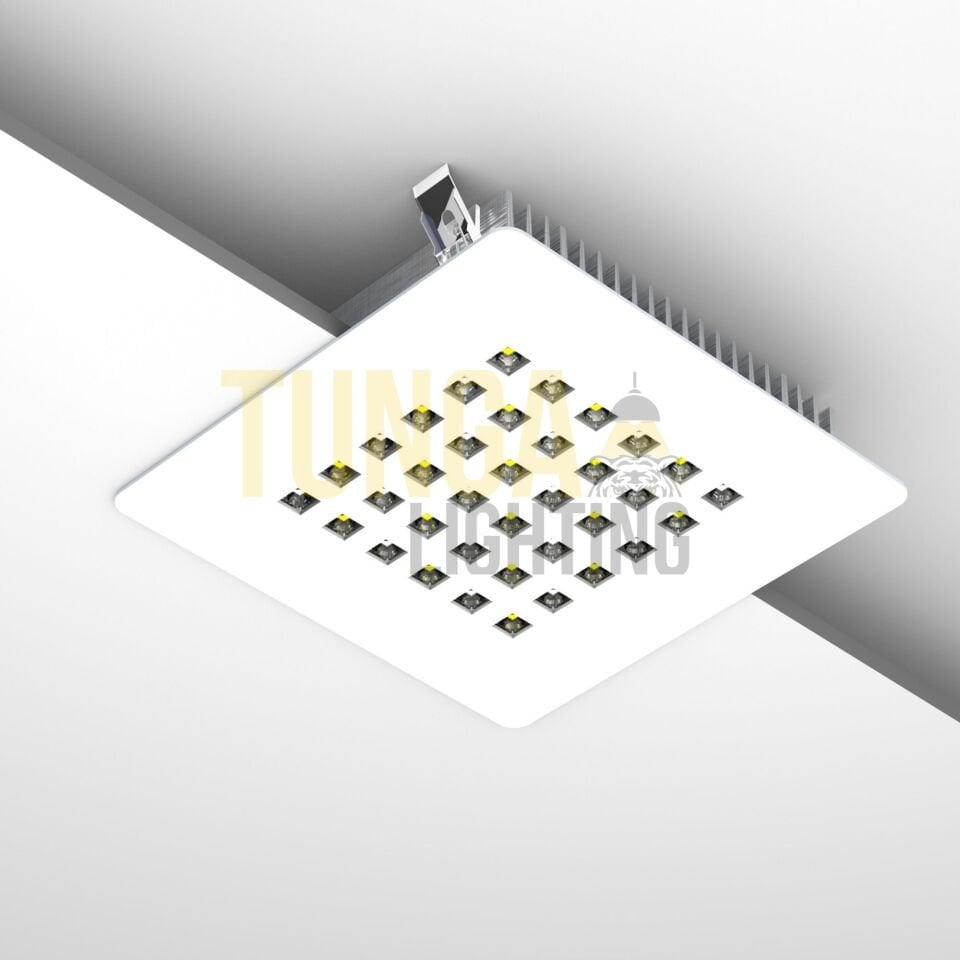 Kuyumcu Armatürü Kare 240x240 MM 55W