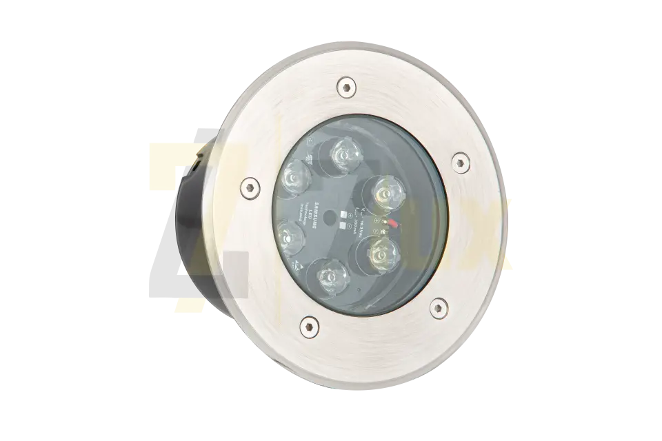 6W Zemin Gömme Kasa IP65 Yuvarlak 220V