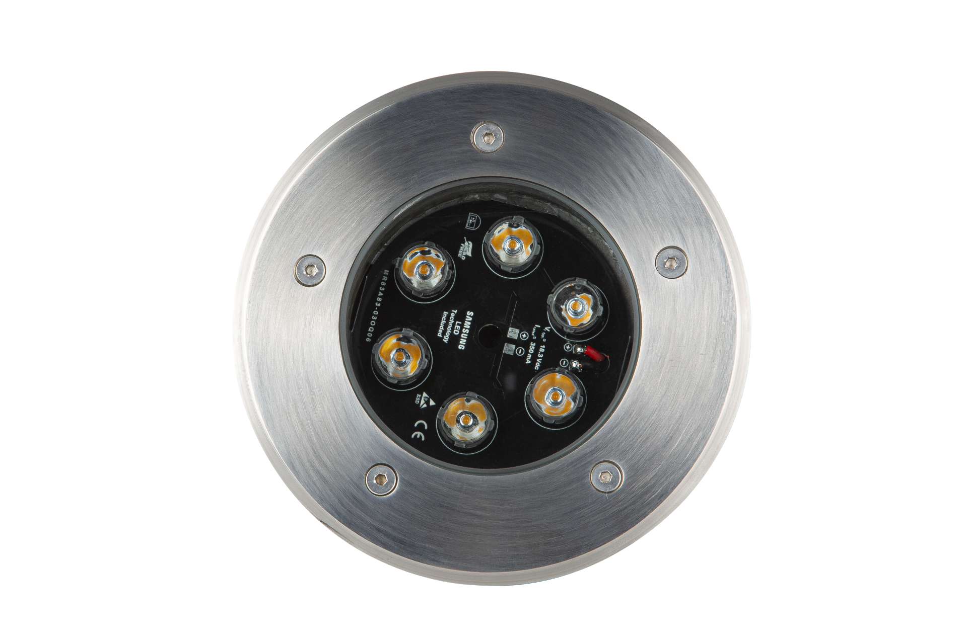 6W Zemin Gömme Kasa IP65 Yuvarlak 220V