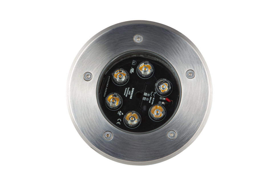 6W Zemin Gömme Kasa IP65 Yuvarlak 220V