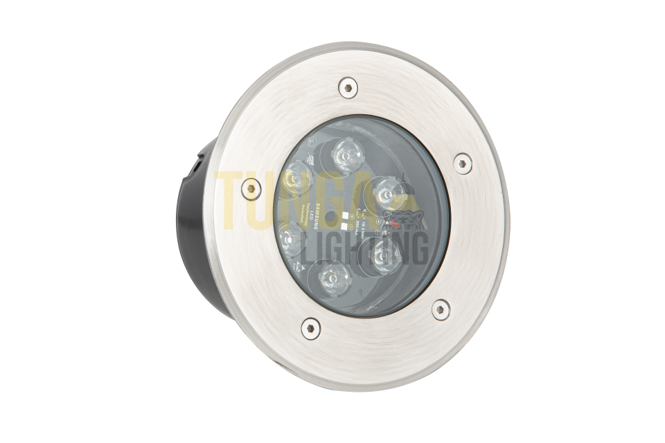 6W Zemin Gömme Kasa IP65 Yuvarlak 220V