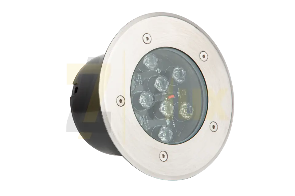 9W Zemin Gömme Kasa Yuvarlak IP65 220V