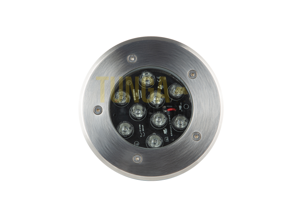 9W Zemin Gömme Kasa Yuvarlak IP65 220V