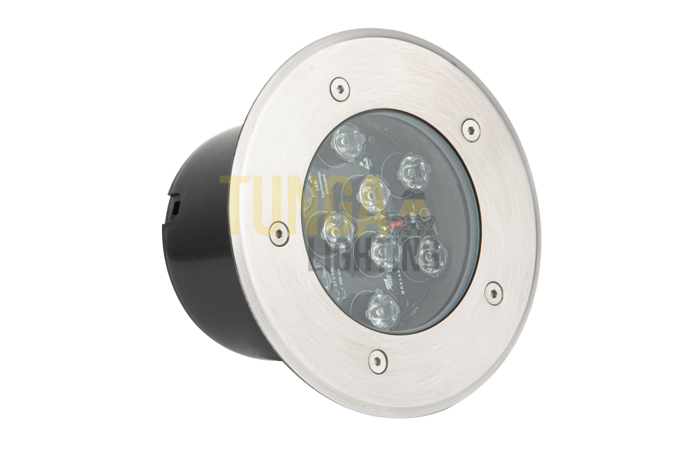 9W Zemin Gömme Kasa Yuvarlak IP65 220V
