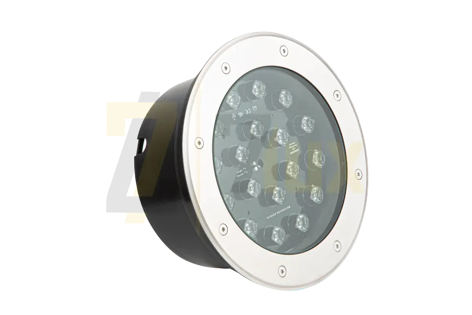 18W Zemin Gömme Kasa Yuvarlak IP65 220V