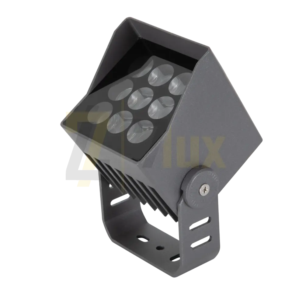 15W Siperlikli Bahçe Aydınlatma Spotu IP65 9 LED U Braket