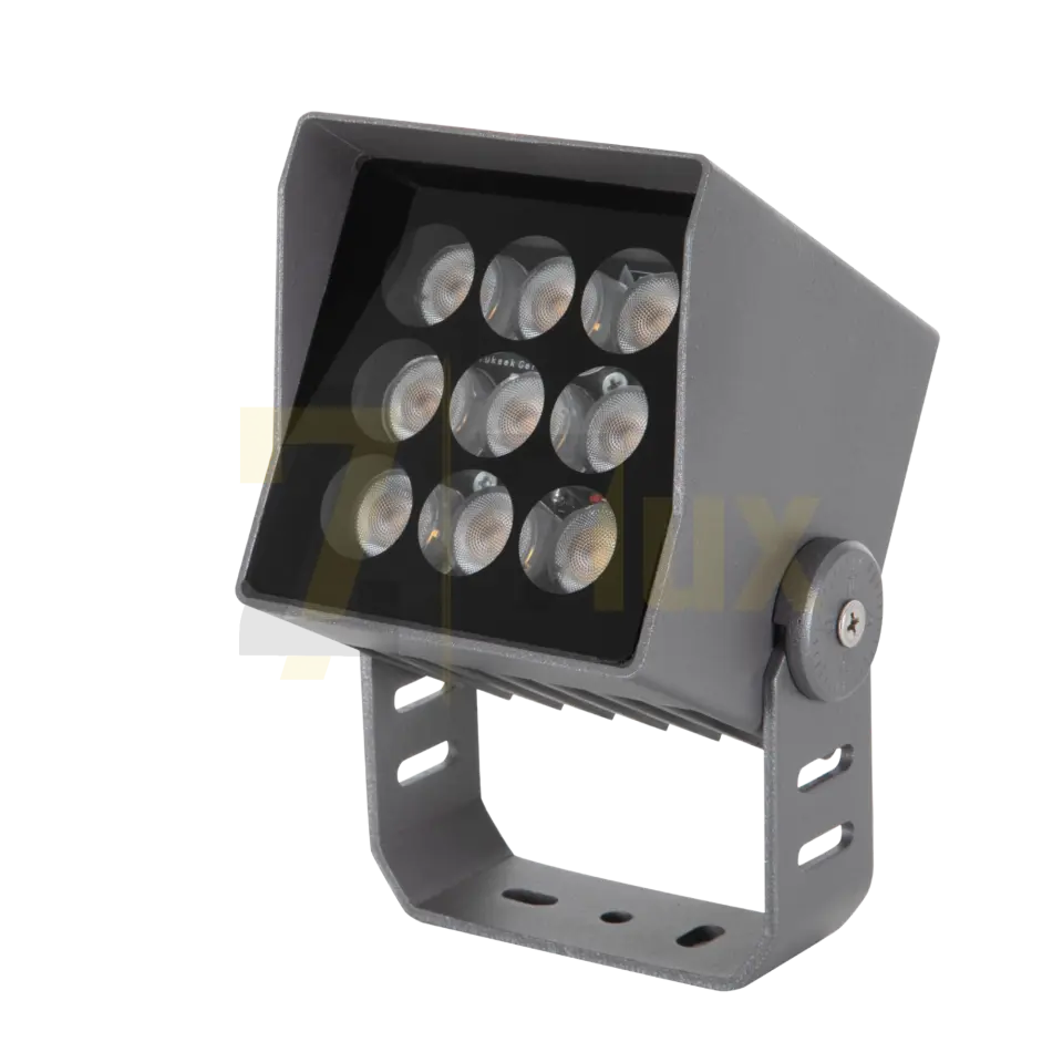 15W Siperlikli Bahçe Aydınlatma Spotu IP65 9 LED U Braket