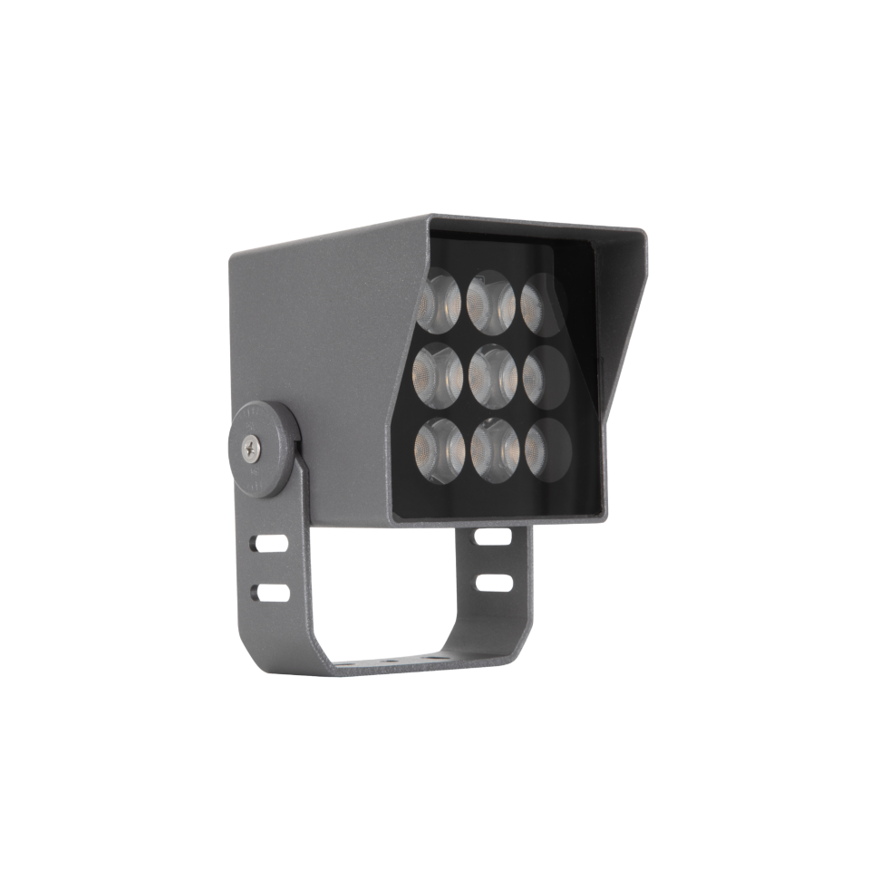 15W Siperlikli Bahçe Aydınlatma Spotu IP65 9 LED U Braket