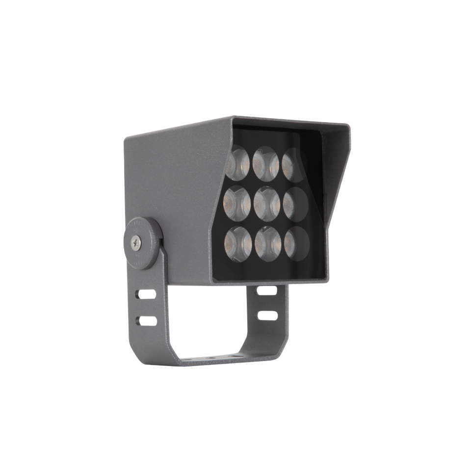 15W Siperlikli Bahçe Aydınlatma Spotu IP65 9 LED U Braket