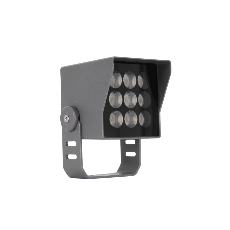 15W Siperlikli Bahçe Aydınlatma Spotu IP65 9 LED U Braket ürün fotoğrafı