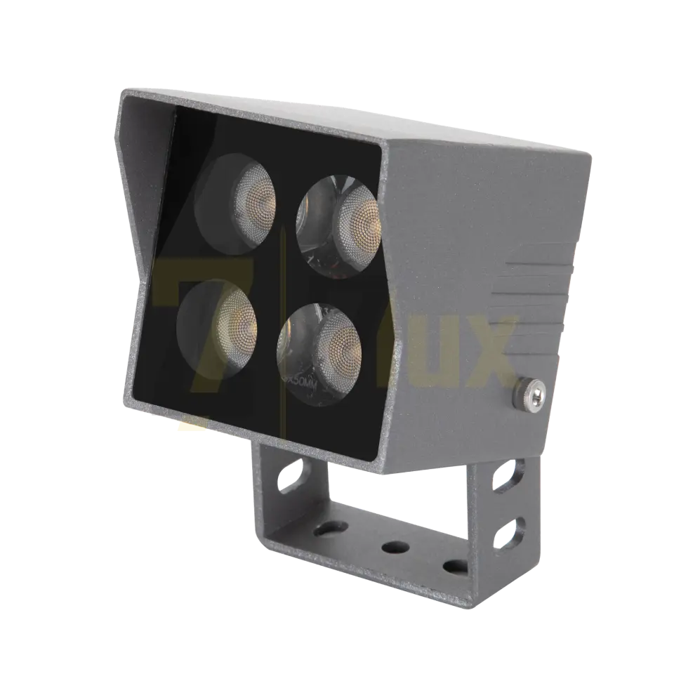 7W Siperlikli Bahçe Aydınlatma Spotu IP65 4 LED U Braket