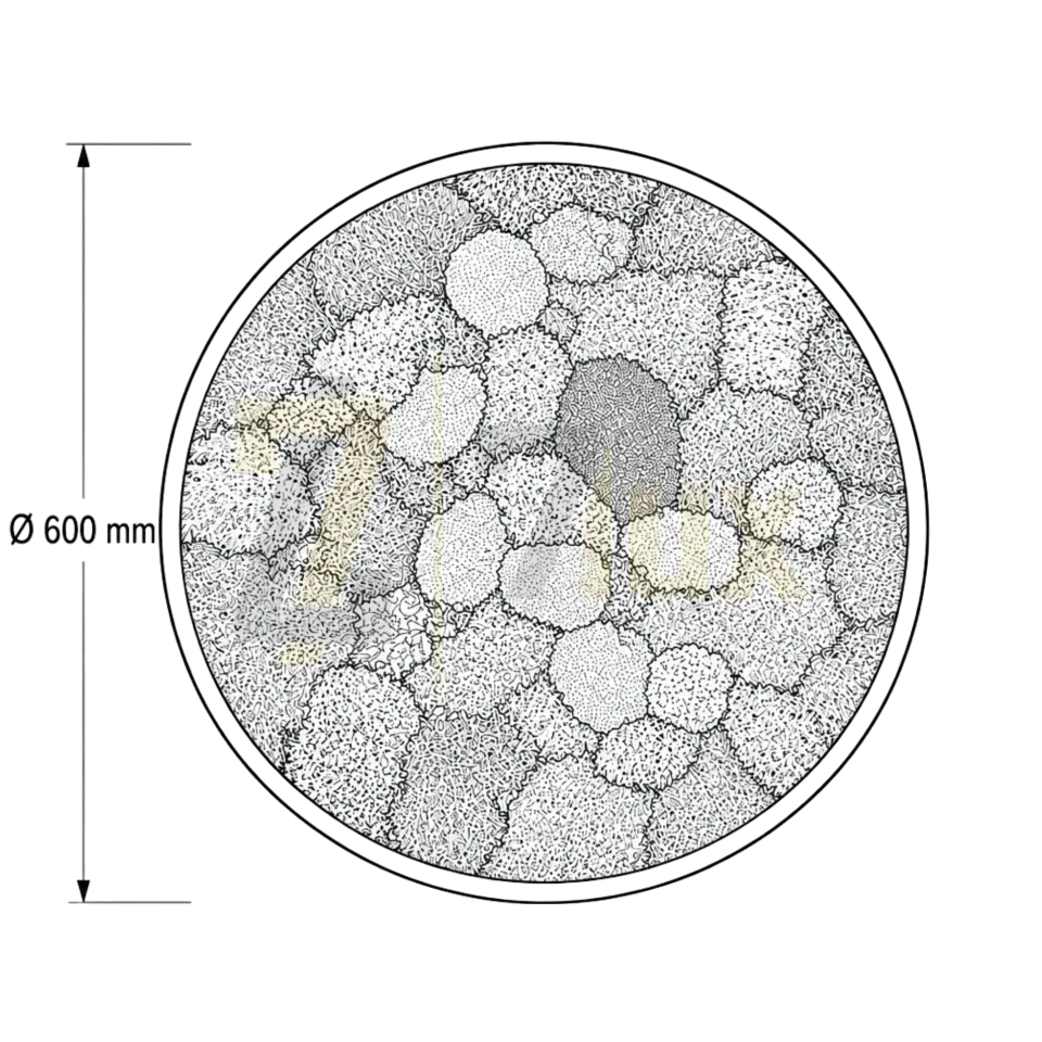 Moss Liken Sarkıt LED Armatür 30W